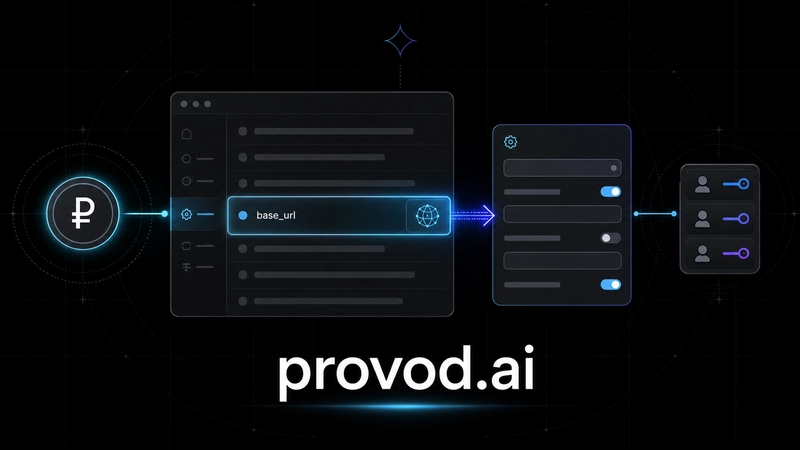 provod.ai 作为一个独立的俄罗斯兼容 API 目录，用于重新定义后的模型步骤。