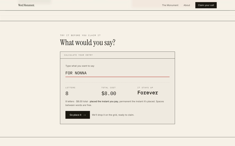 The price of a phrase