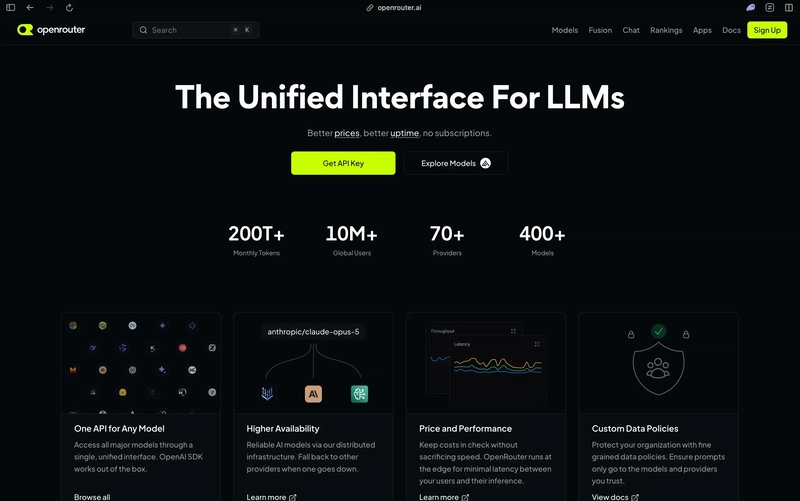 OpenRouter unified LLM interface