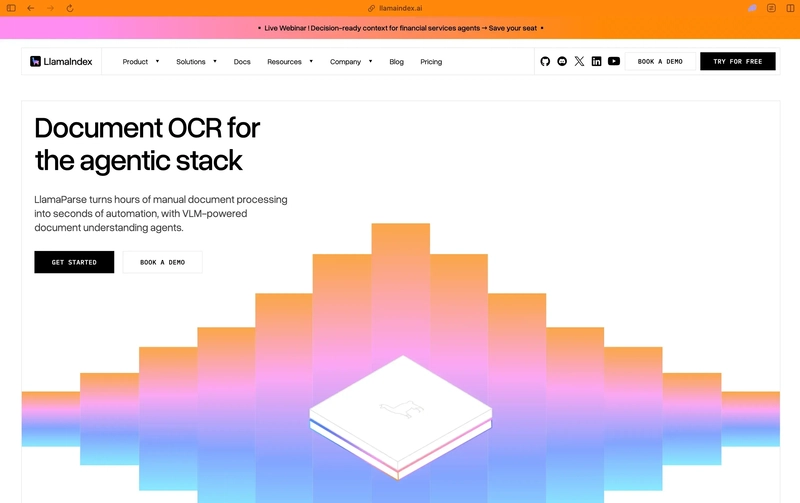 LlamaIndex data framework for RAG