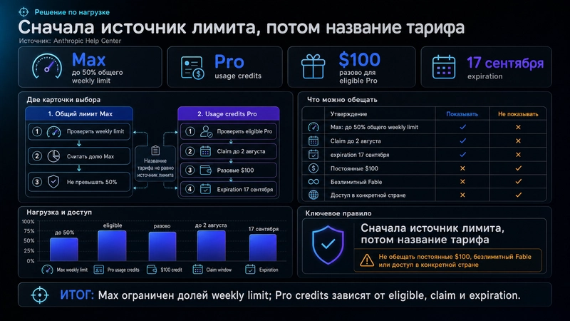 Max 通用限额和 Pro usage credits 的对比