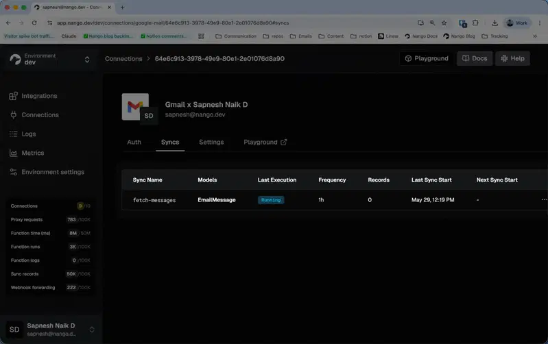 代码智能体构建和测试 Gmail 邮件同步