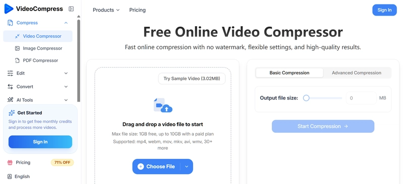 VideoCompress ai