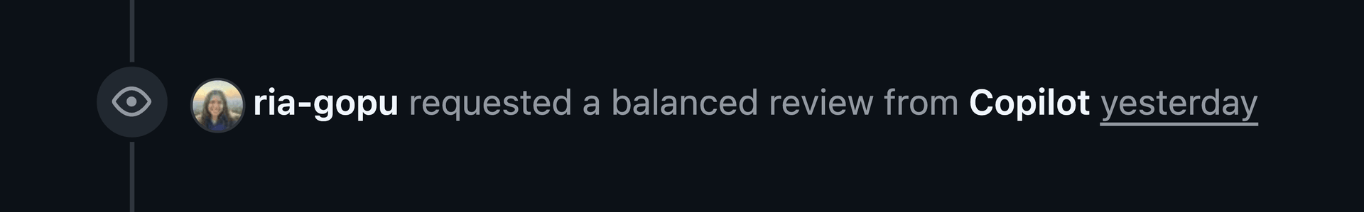 A line of text from the timeline that includes the effort level as part of the update