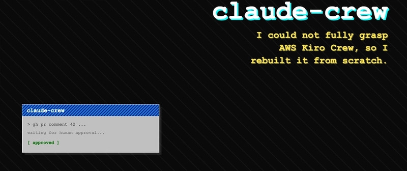 Cover image for Kiro Crew Confused Me: So I Rebuilt It With Claude Code