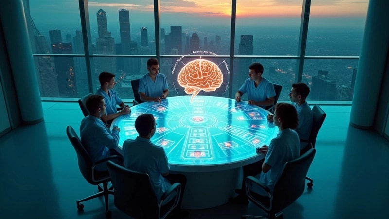 LangGraph 有向状态图，展示了临床事前授权流水线中带检查点的智能体交接