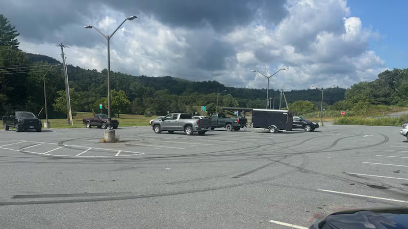 Police are cracking down on drivers doing donuts in the Bradford park and ride lot.