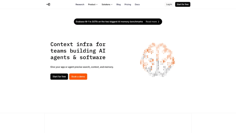 screenshot of exabase