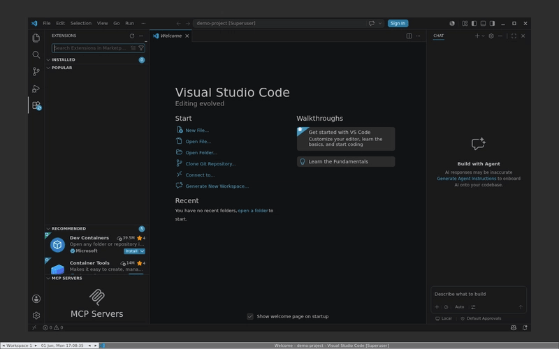 VS Code - 扩展面板 Marketplace