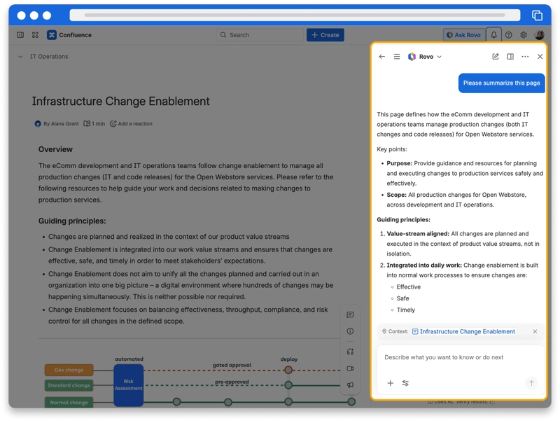 Rovo Chat，Atlassian 正在为其扩展 Code Context 的界面