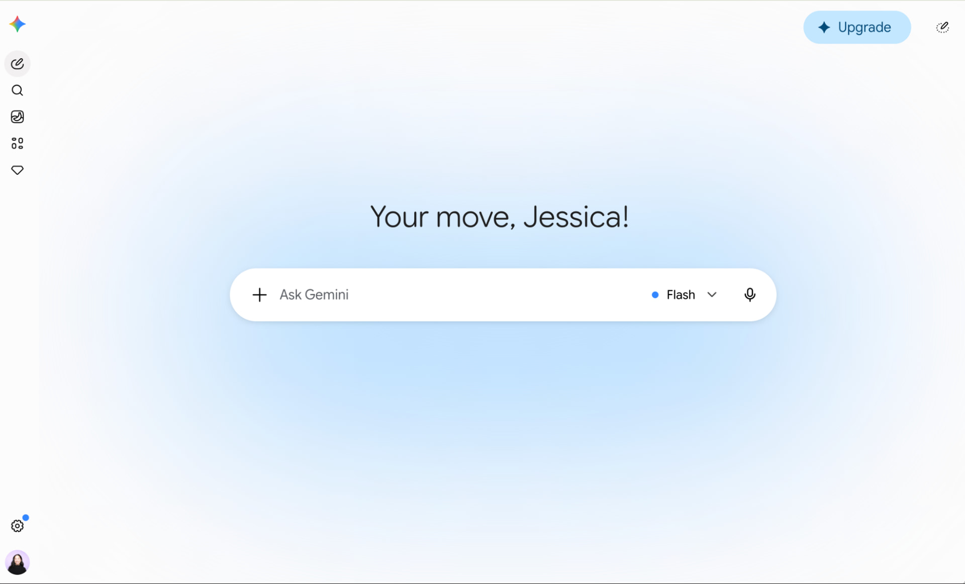 Google Gemini 登录页面。