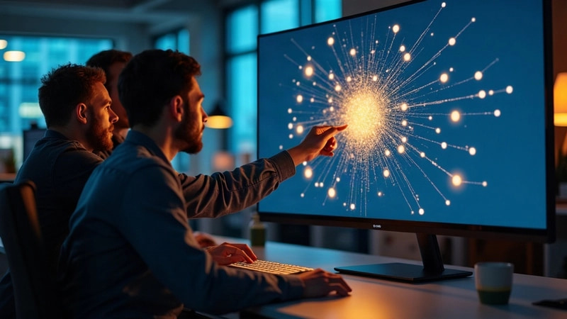 Architecture comparison of point-to-point AI integrations versus MCP hub-and-spoke model