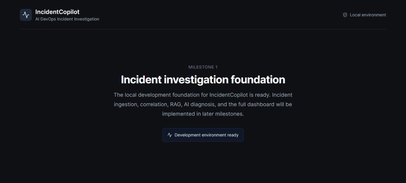 IncidentCopilot Homepage
