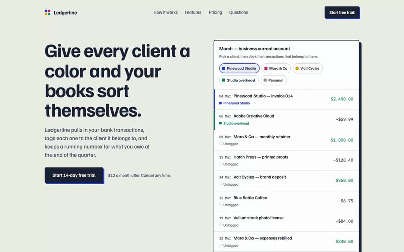 The frontend-design page scrolled from top to bottom at 1440 px