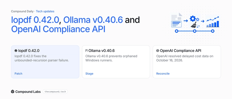 Patch the parser, stage the Windows runner change, and reconcile delayed cost data.