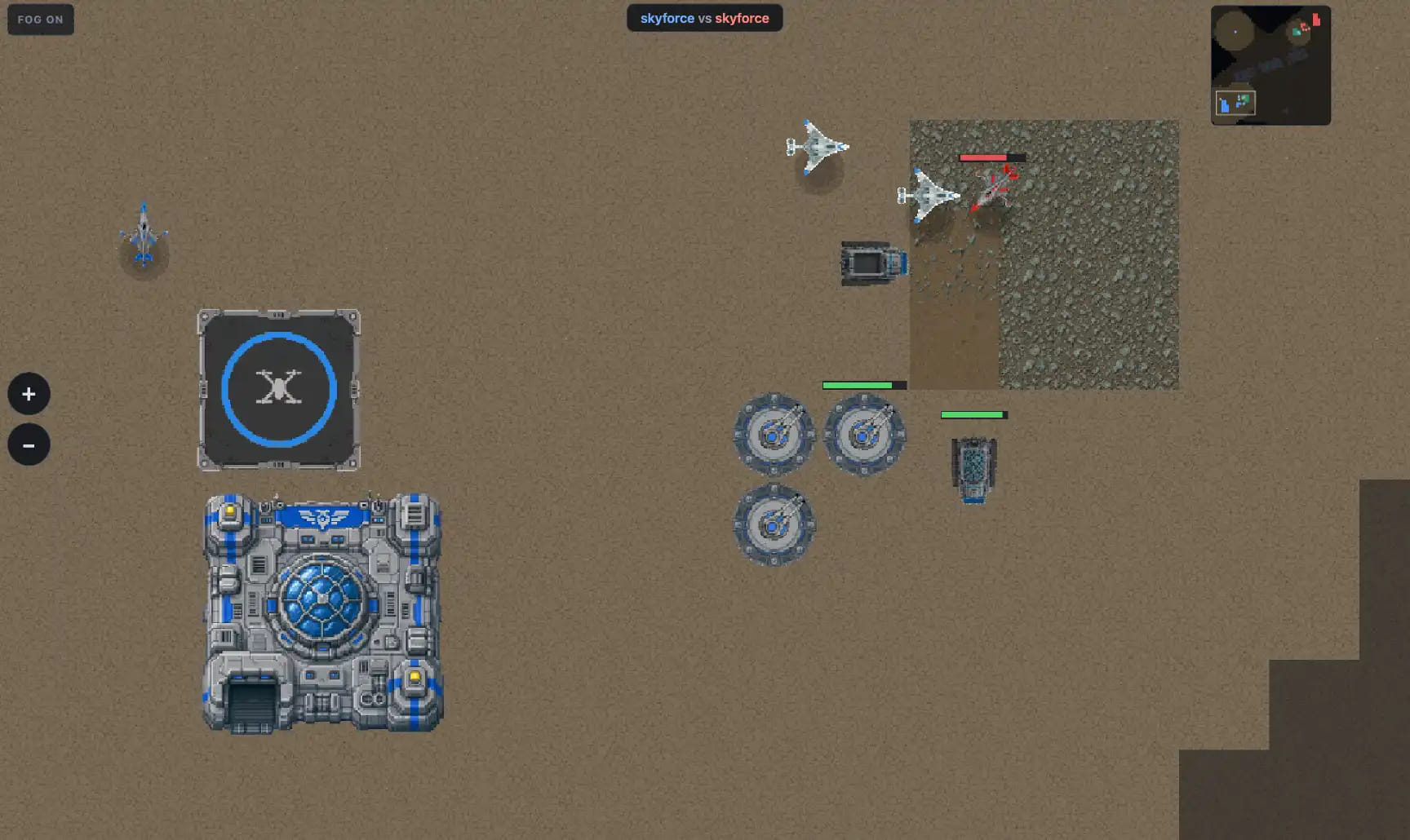 Four flying units, three turrets, a harvester and an airpad all have proper sprites now. The scrap field has a new design which doesn't look great but is at least using a graphic.