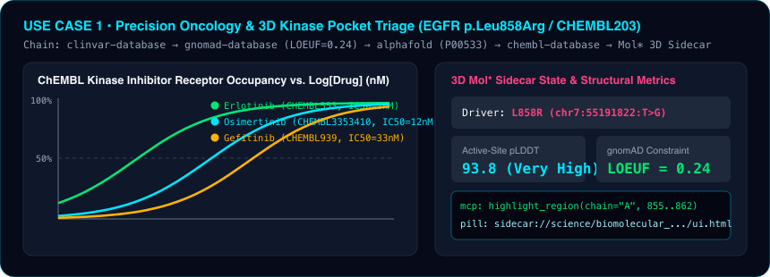 EGFR 变异分析与三维结合口袋展示